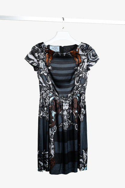 Prada SS/11 Baroque Cherub Striped Dress