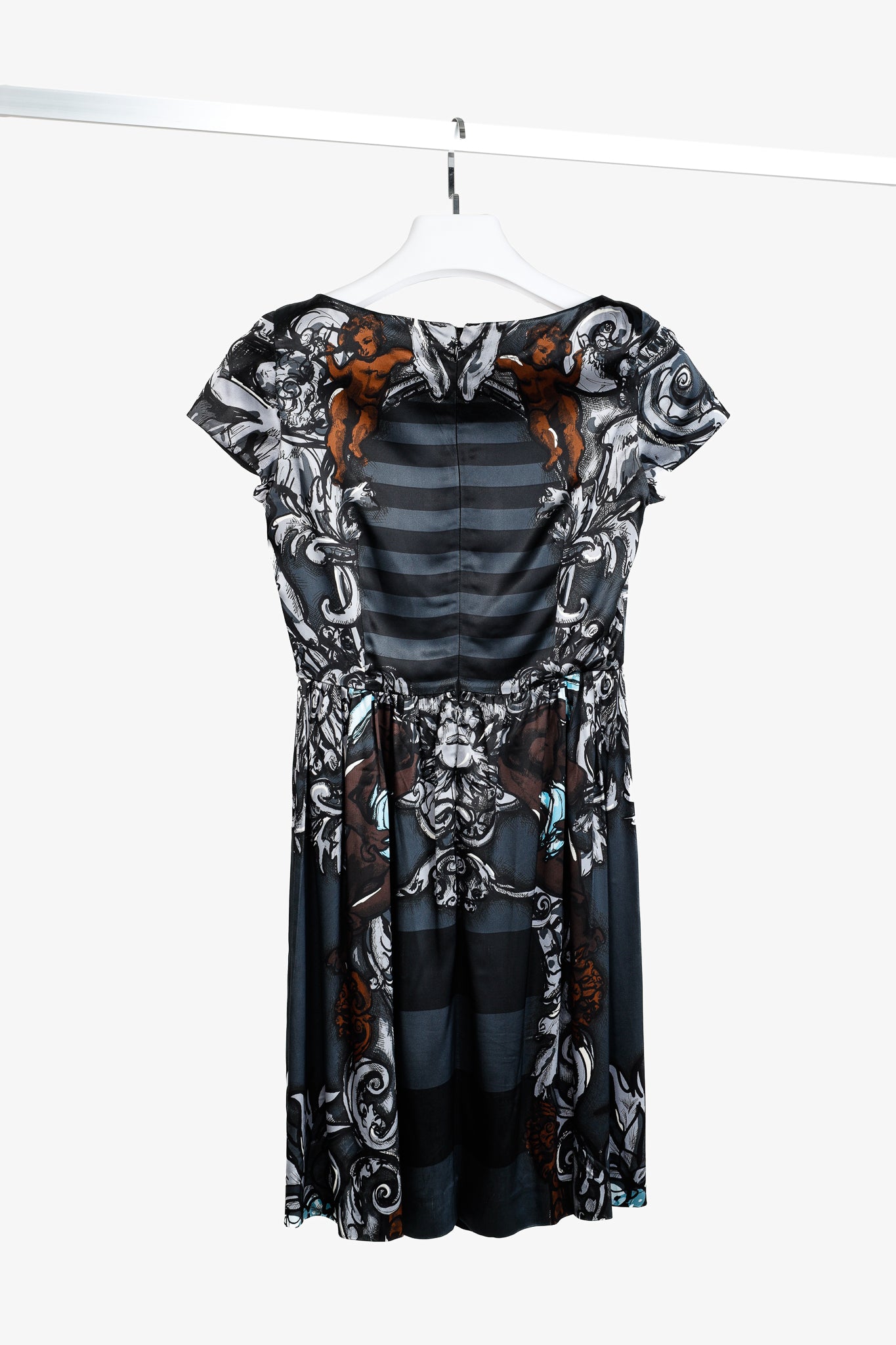 Prada SS/11 Baroque Cherub Striped Dress