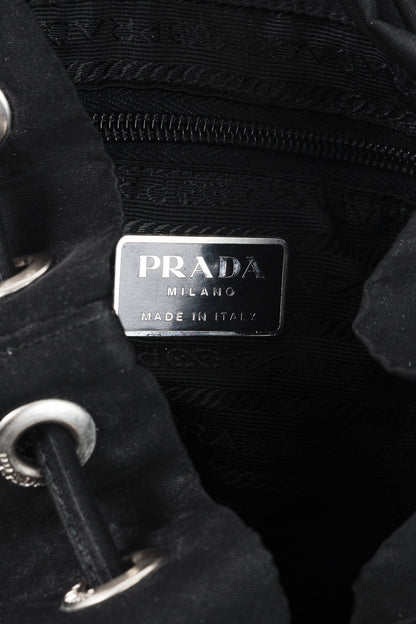 Prada Saffiano-Trimmed Tessuto Backpack