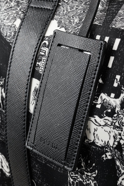 Prada AW/16 Animal Kingdom Nero & Avorio Tessuto Suitcase