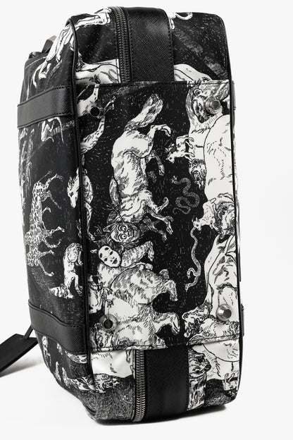 Prada AW/16 Animal Kingdom Nero & Avorio Tessuto Suitcase