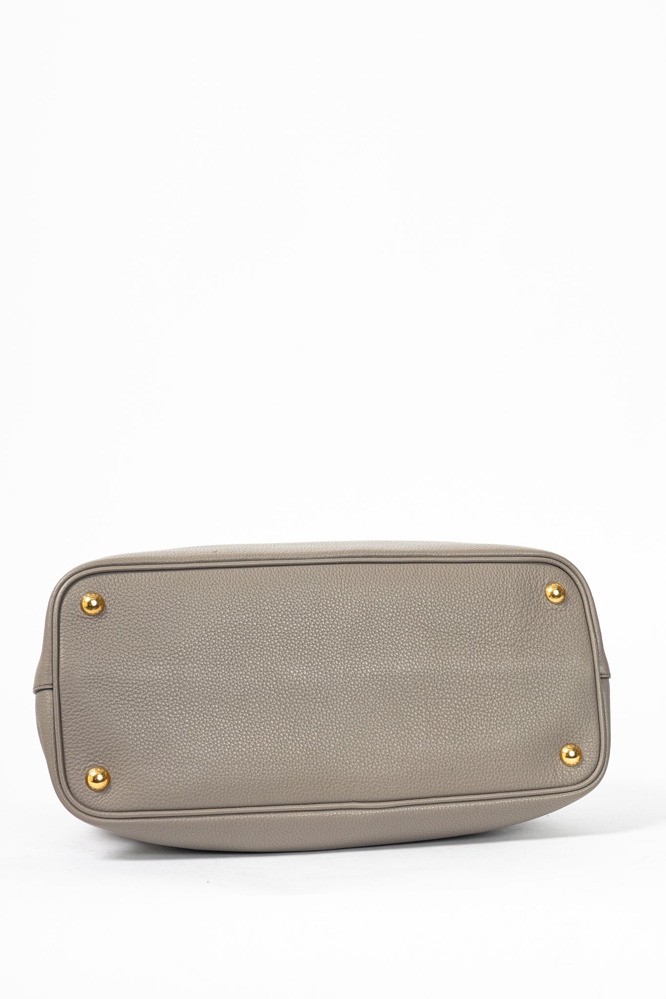 Prada Argilla Vitello Phenix Leather 2-Way Tote