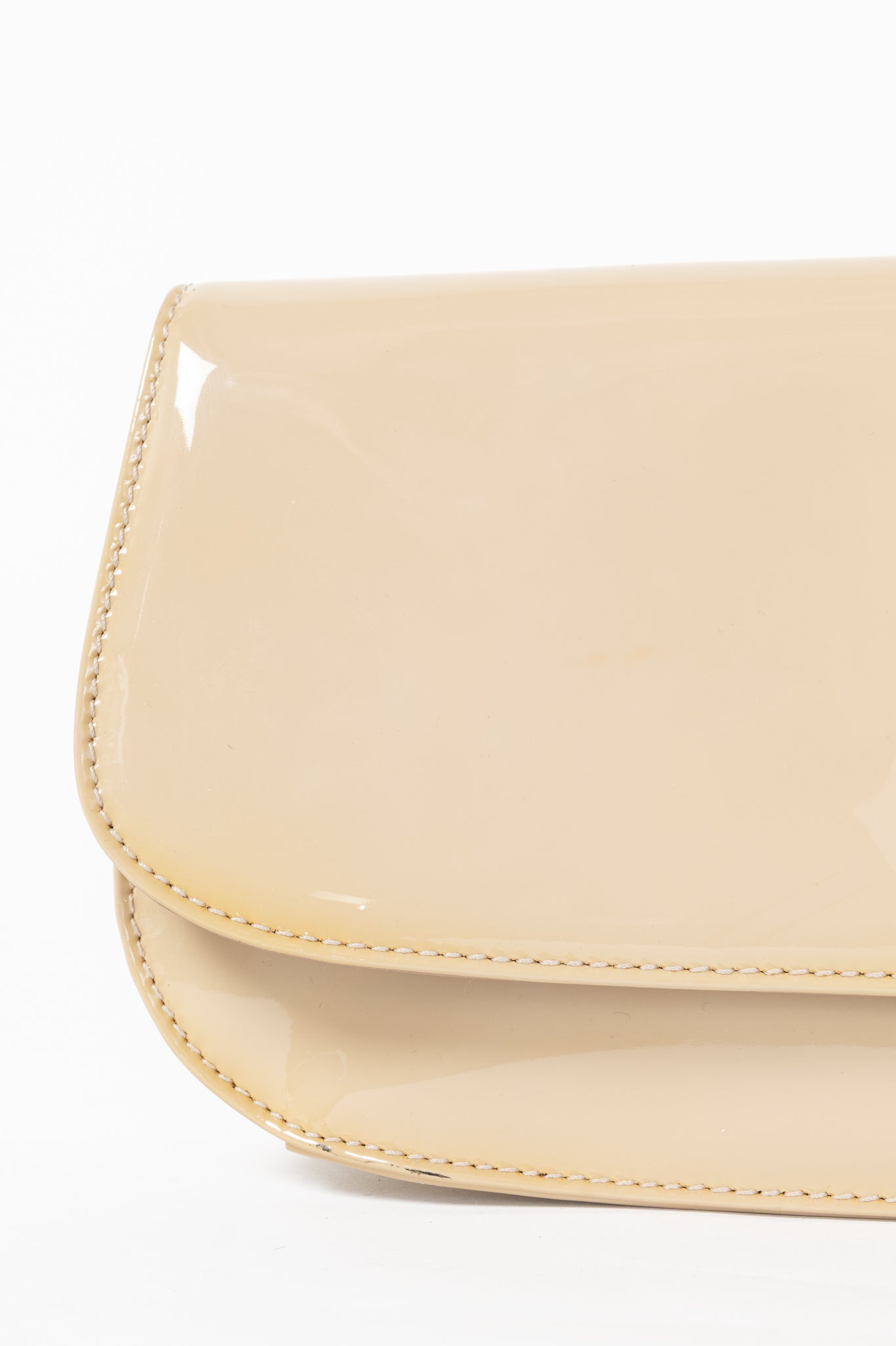 Prada Cammeo Vernice Leather Oversized Clutch