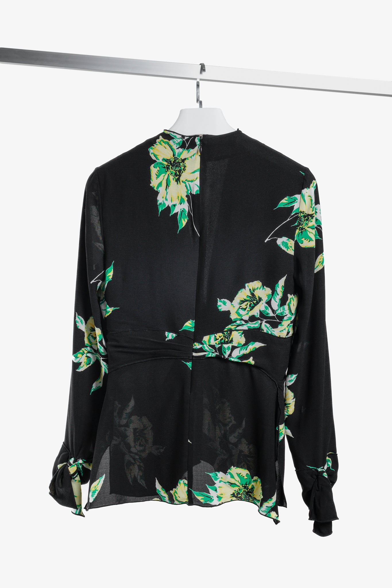 Proenza Schouler Silk Floral Print Blouse