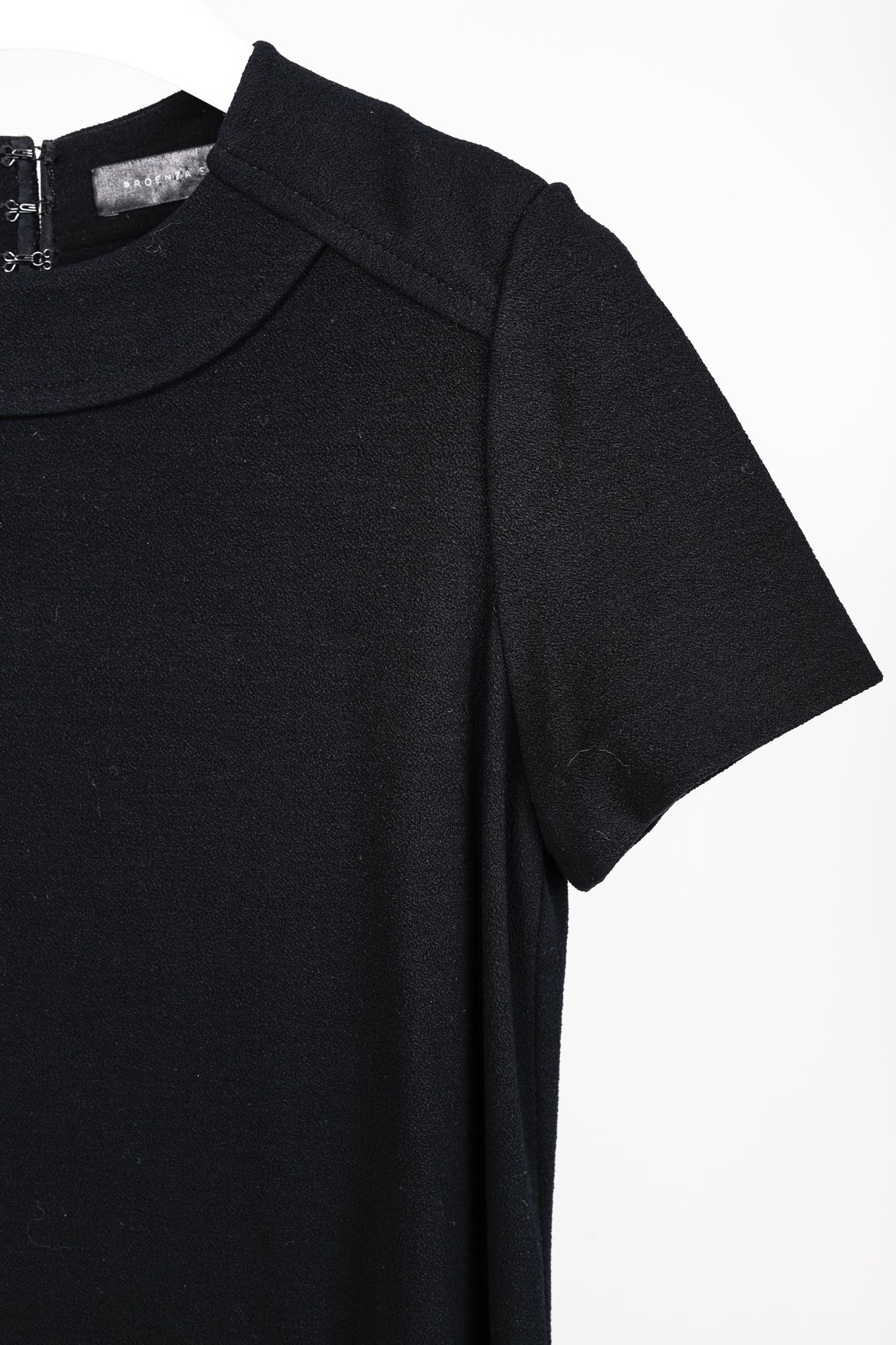 Proenza Schouler Black Knit Short-Sleeve Mini Dress
