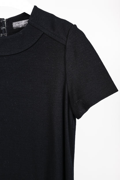 Proenza Schouler Black Knit Short-Sleeve Mini Dress