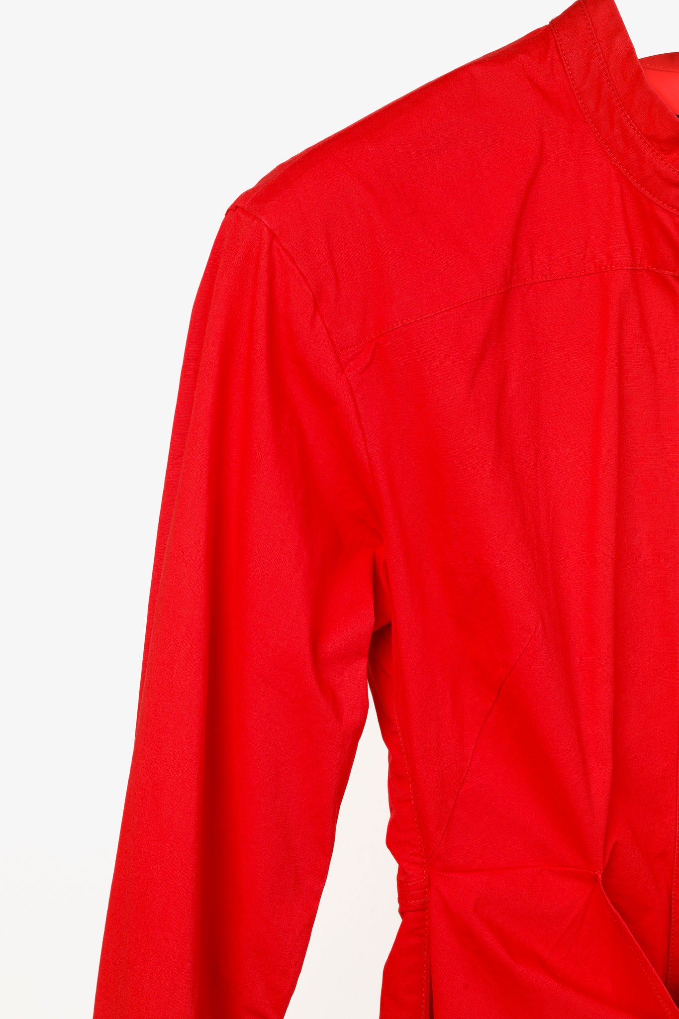 Proenza Schouler Resort 2019 Poppy Poplin Tie-Waist Shirtdress