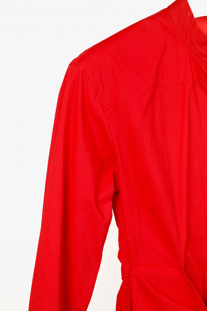 Proenza Schouler Resort 2019 Poppy Poplin Tie-Waist Shirtdress