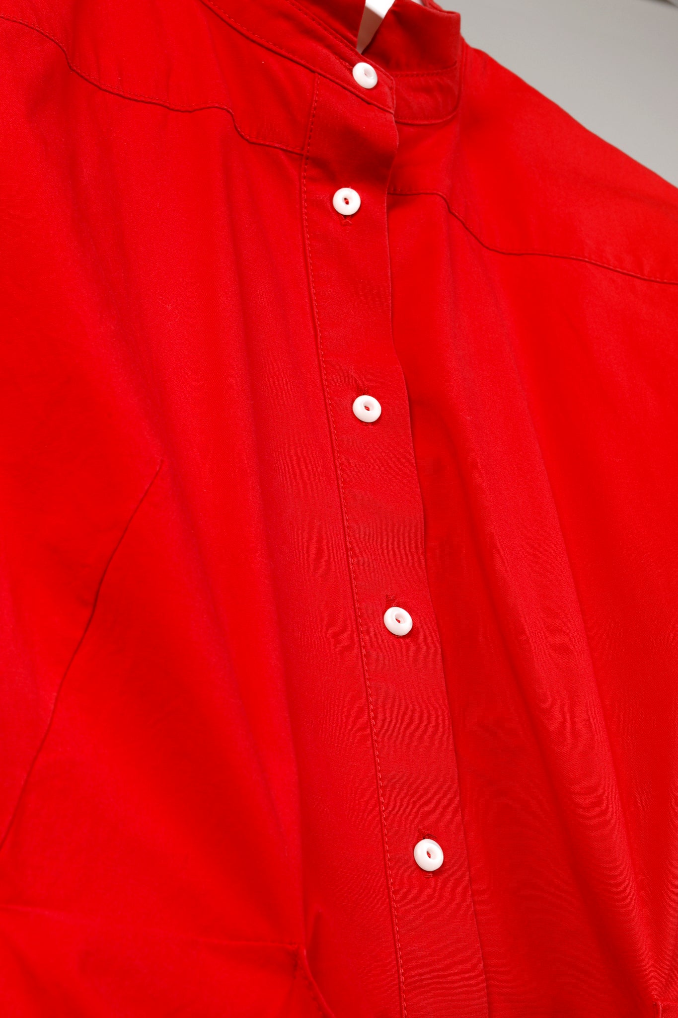 Proenza Schouler Resort 2019 Poppy Poplin Tie-Waist Shirtdress