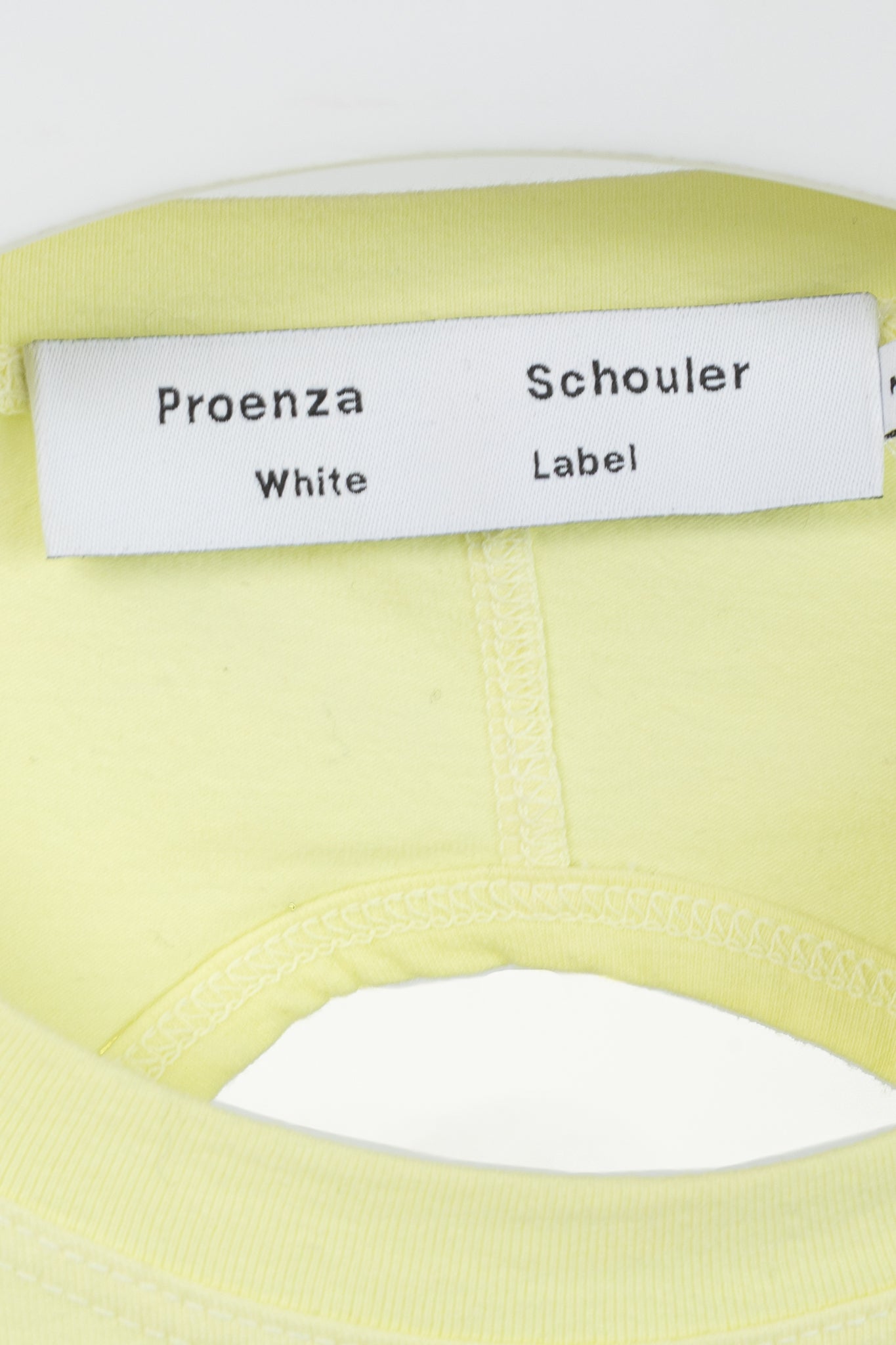 Proenza Schouler White Label Yellow Jersey Cutout-Back Long-Sleeve T-Shirt