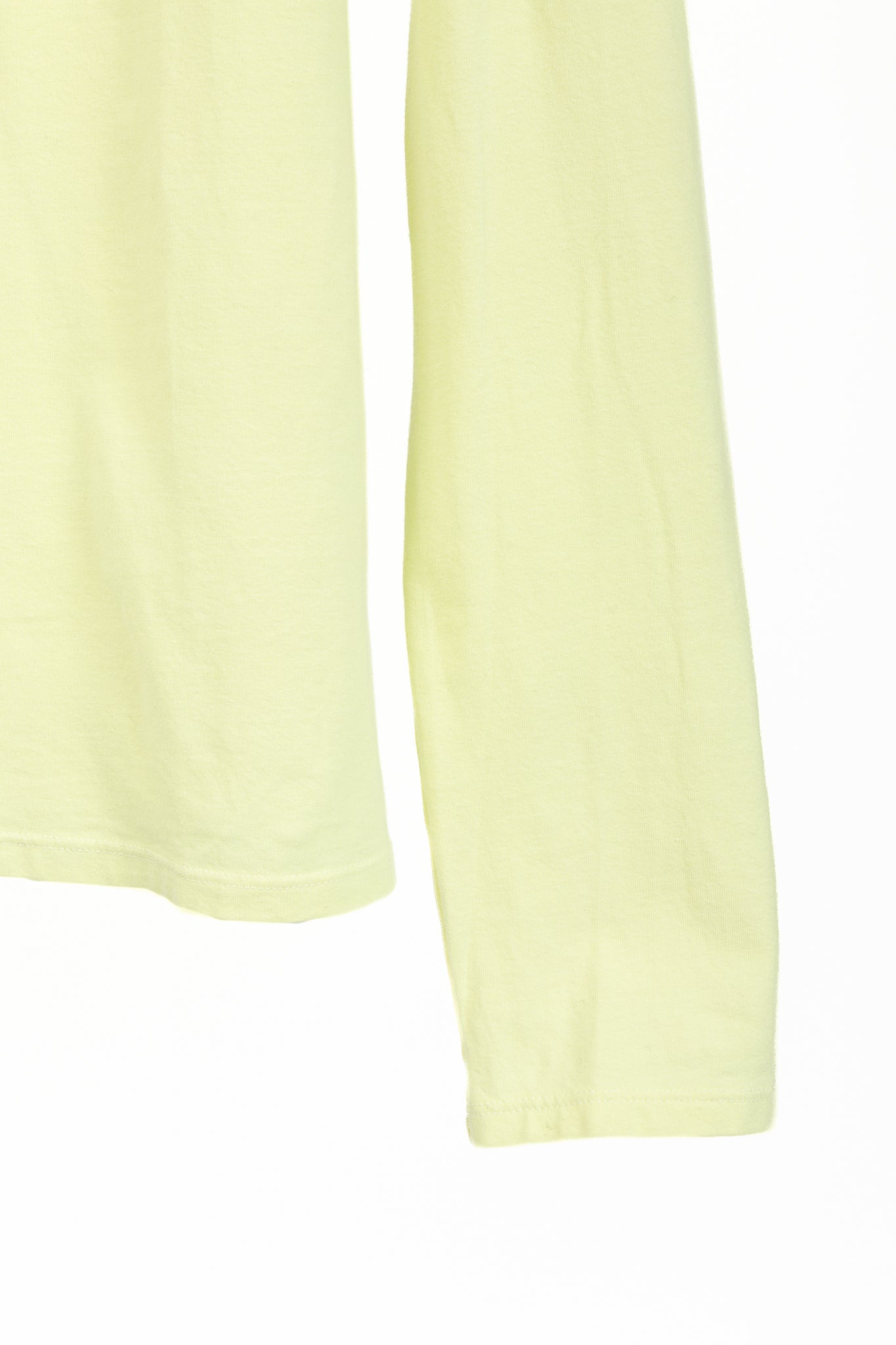 Proenza Schouler White Label Yellow Jersey Cutout-Back Long-Sleeve T-Shirt