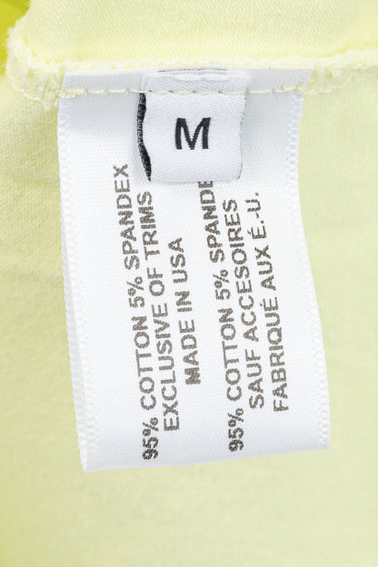 Proenza Schouler White Label Yellow Jersey Cutout-Back Long-Sleeve T-Shirt