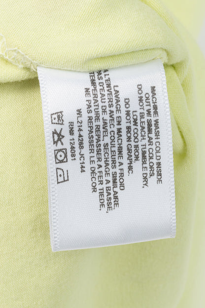 Proenza Schouler White Label Yellow Jersey Cutout-Back Long-Sleeve T-Shirt