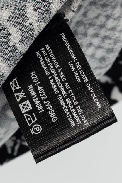 Proenza Schouler Black & White Mixed-Print Jersey Top