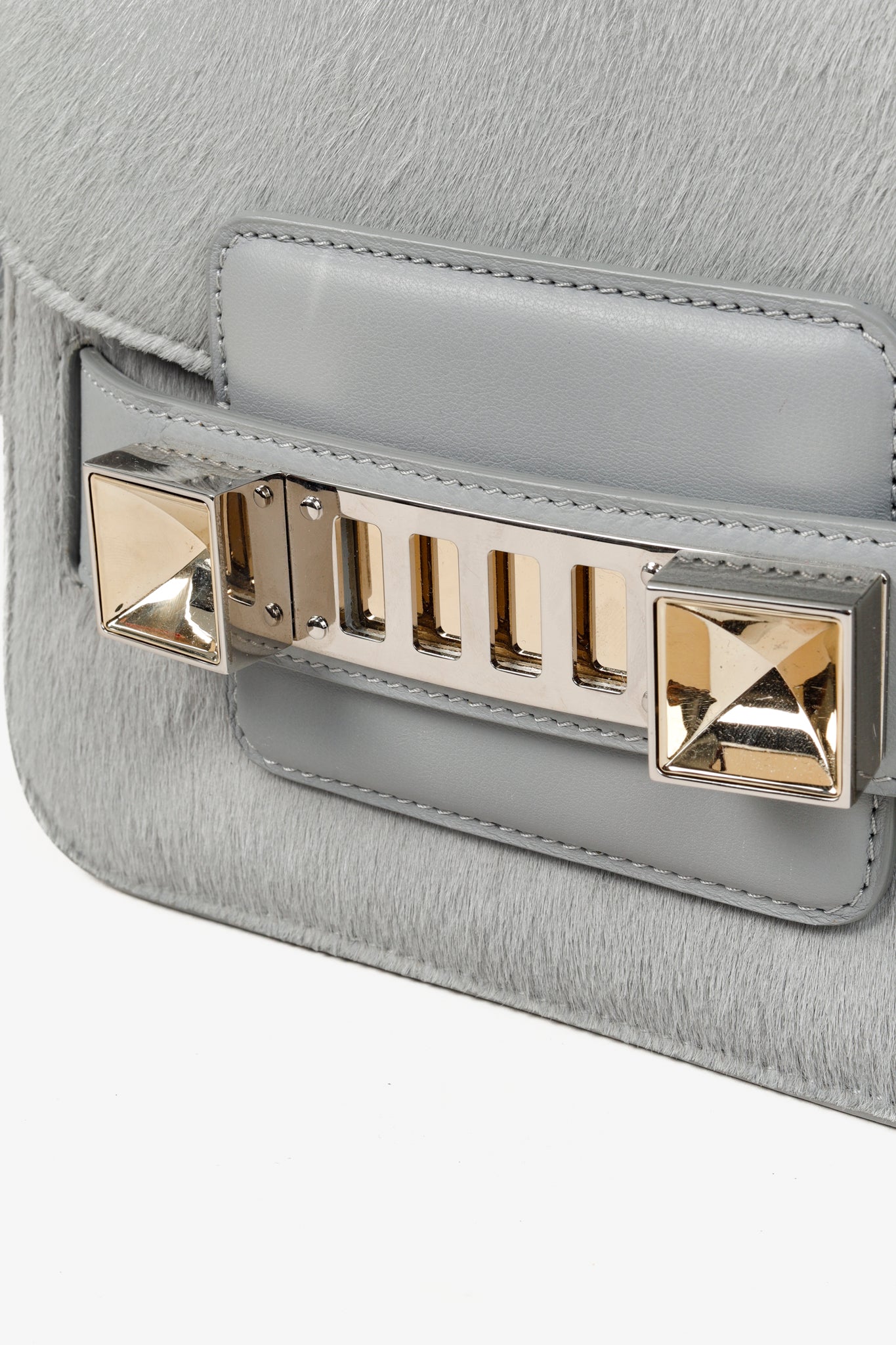 Proenza Schouler Icy Pearl Calf Hair PS11 Mini Shoulder Bag Blogger Armoire