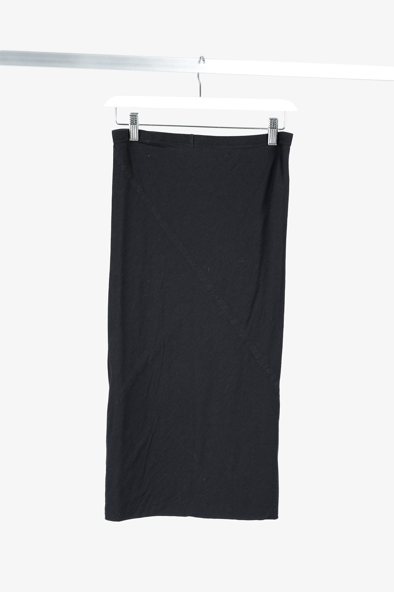 Rick Owens Vintage Lilies Black Jersey Column Skirt