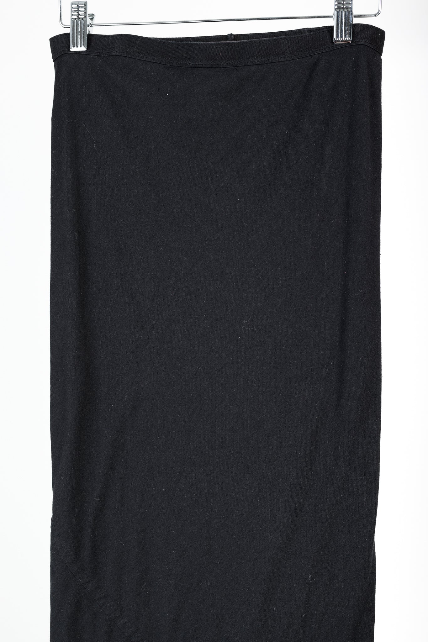 Rick Owens Vintage Lilies Black Jersey Column Skirt