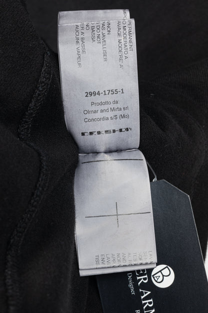 Rick Owens DRKSHDW AW/14 Black Cotton Long-Sleeve Midi Dress