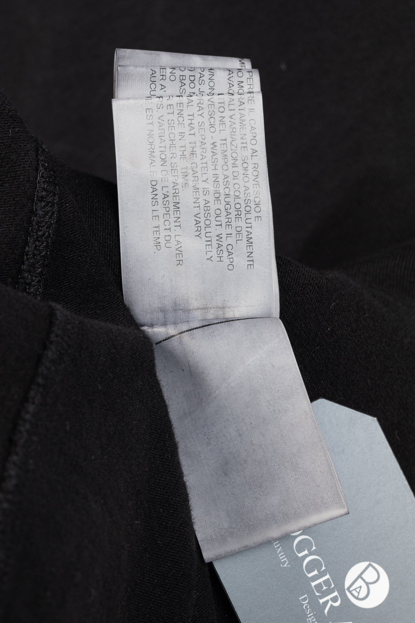 Rick Owens DRKSHDW AW/14 Black Cotton Long-Sleeve Midi Dress