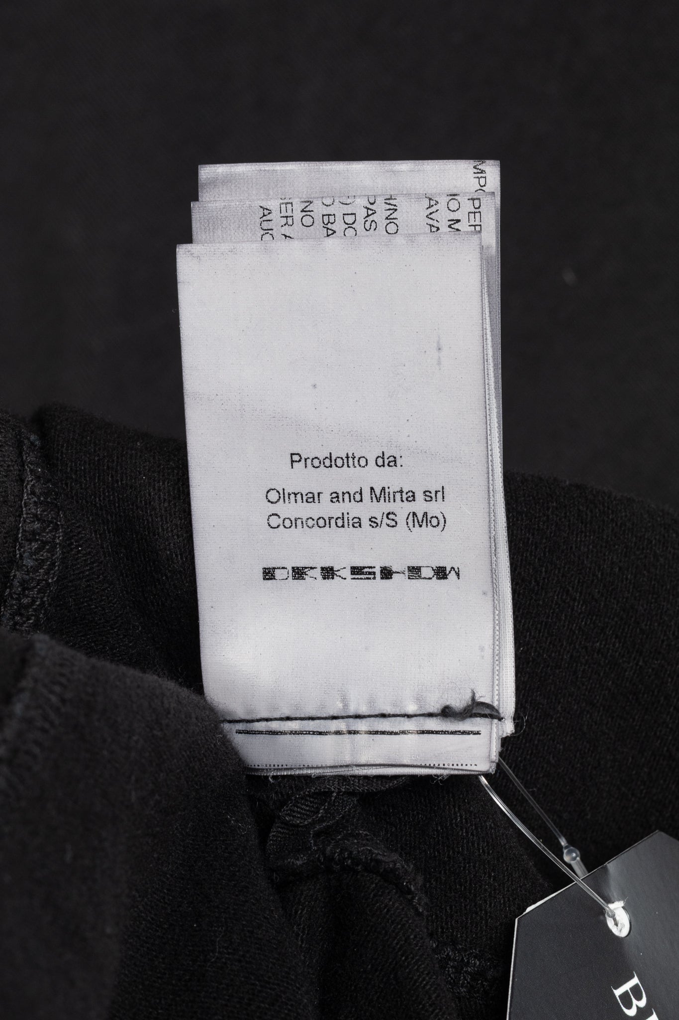 Rick Owens DRKSHDW AW/14 Black Cotton Long-Sleeve Midi Dress