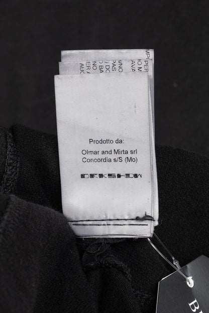 Rick Owens DRKSHDW AW/14 Black Cotton Long-Sleeve Midi Dress