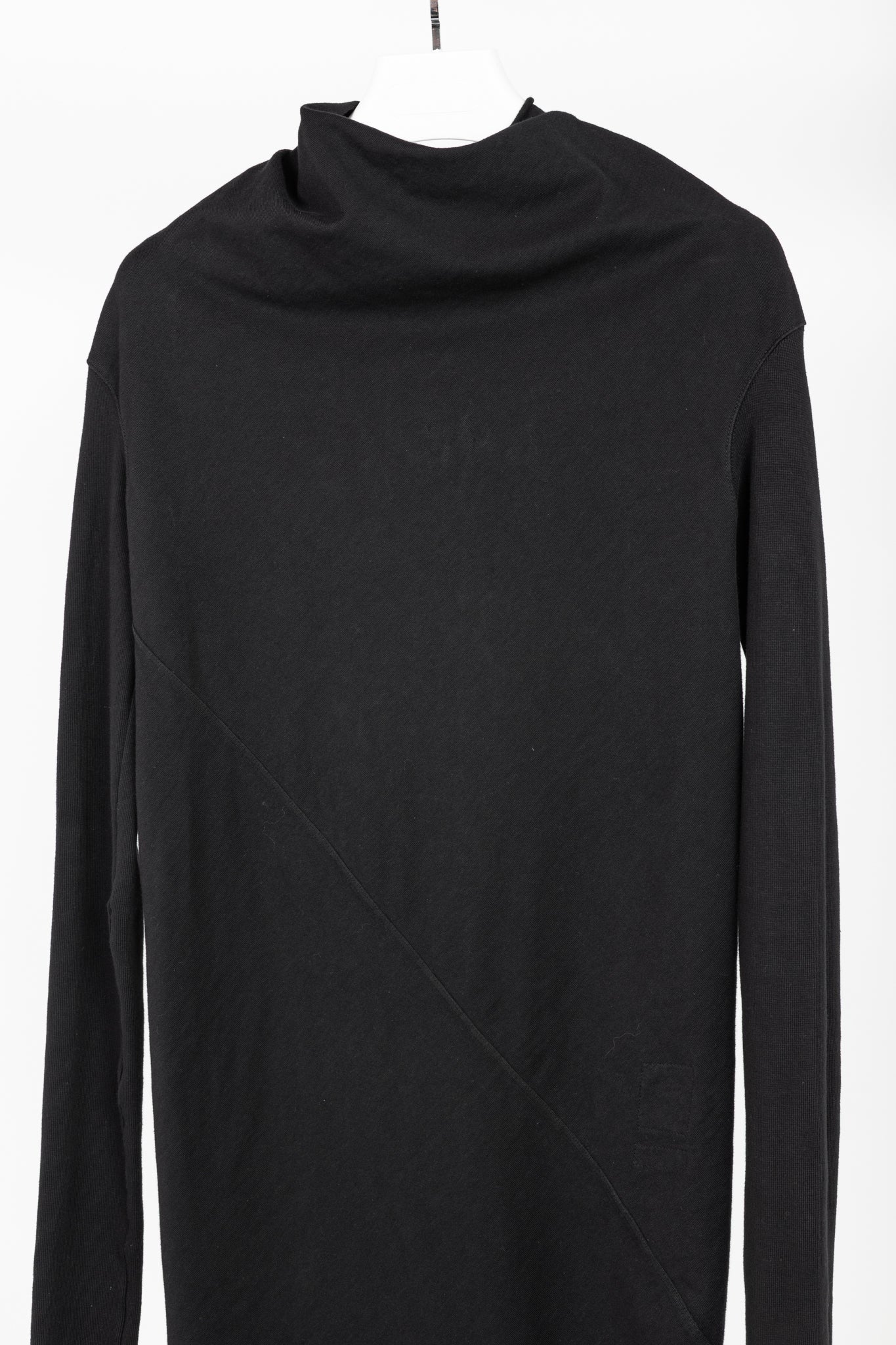 Rick Owens DRKSHDW AW/14 Black Cotton Long-Sleeve Midi Dress
