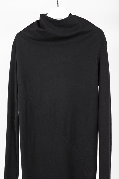 Rick Owens DRKSHDW AW/14 Black Cotton Long-Sleeve Midi Dress
