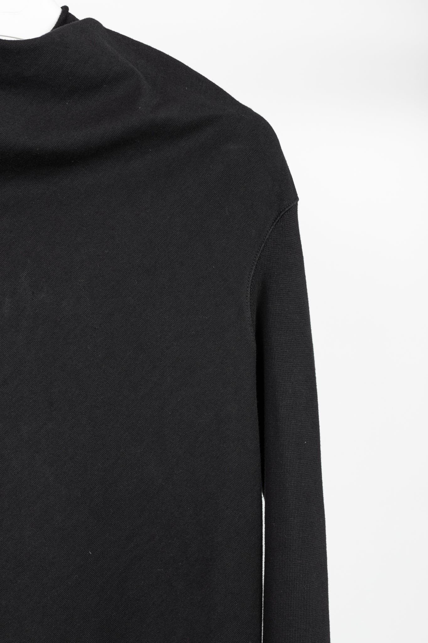 Rick Owens DRKSHDW AW/14 Black Cotton Long-Sleeve Midi Dress