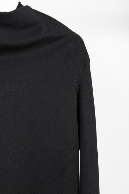 Rick Owens DRKSHDW AW/14 Black Cotton Long-Sleeve Midi Dress
