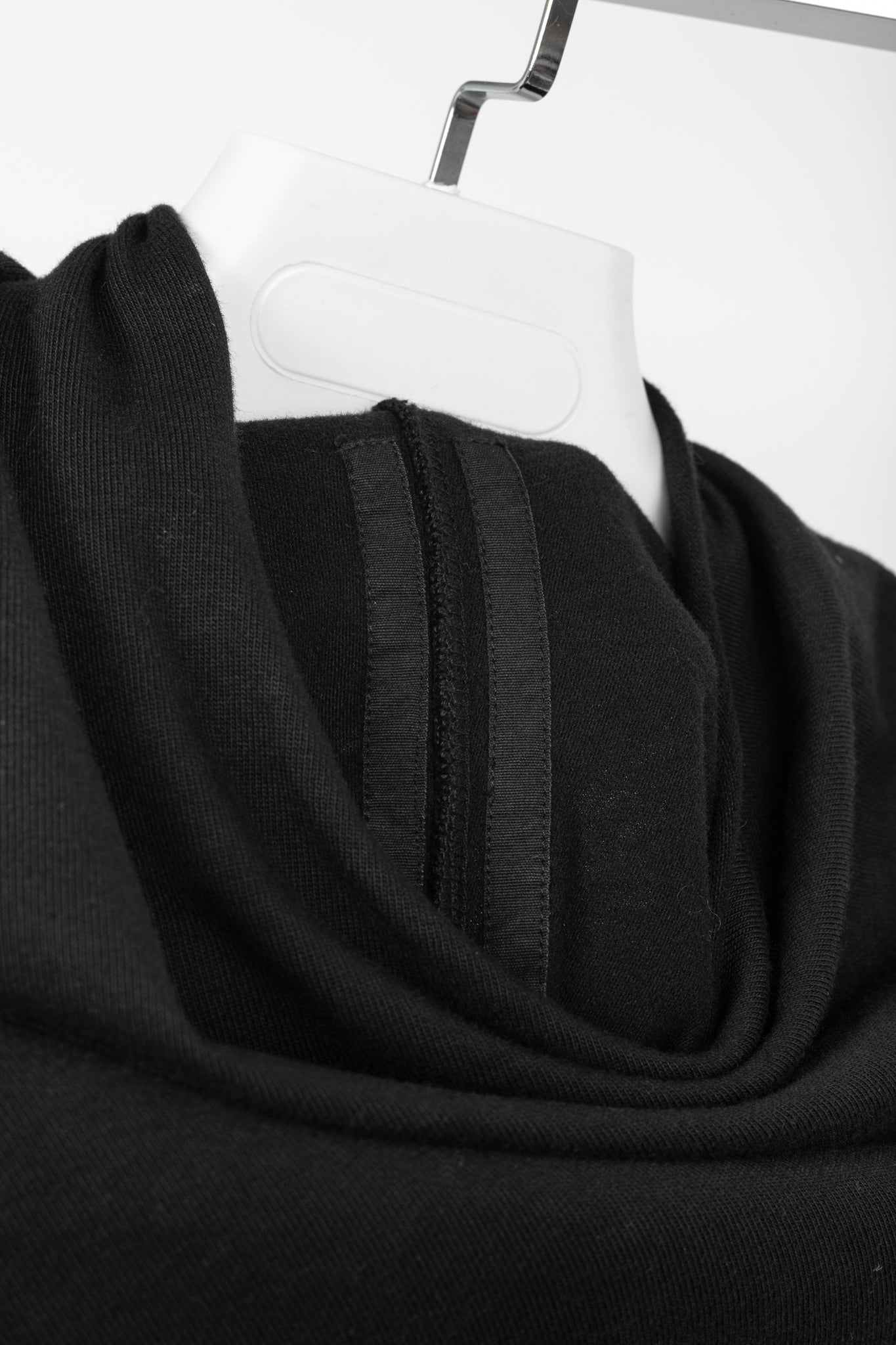 Rick Owens DRKSHDW AW/14 Black Cotton Long-Sleeve Midi Dress