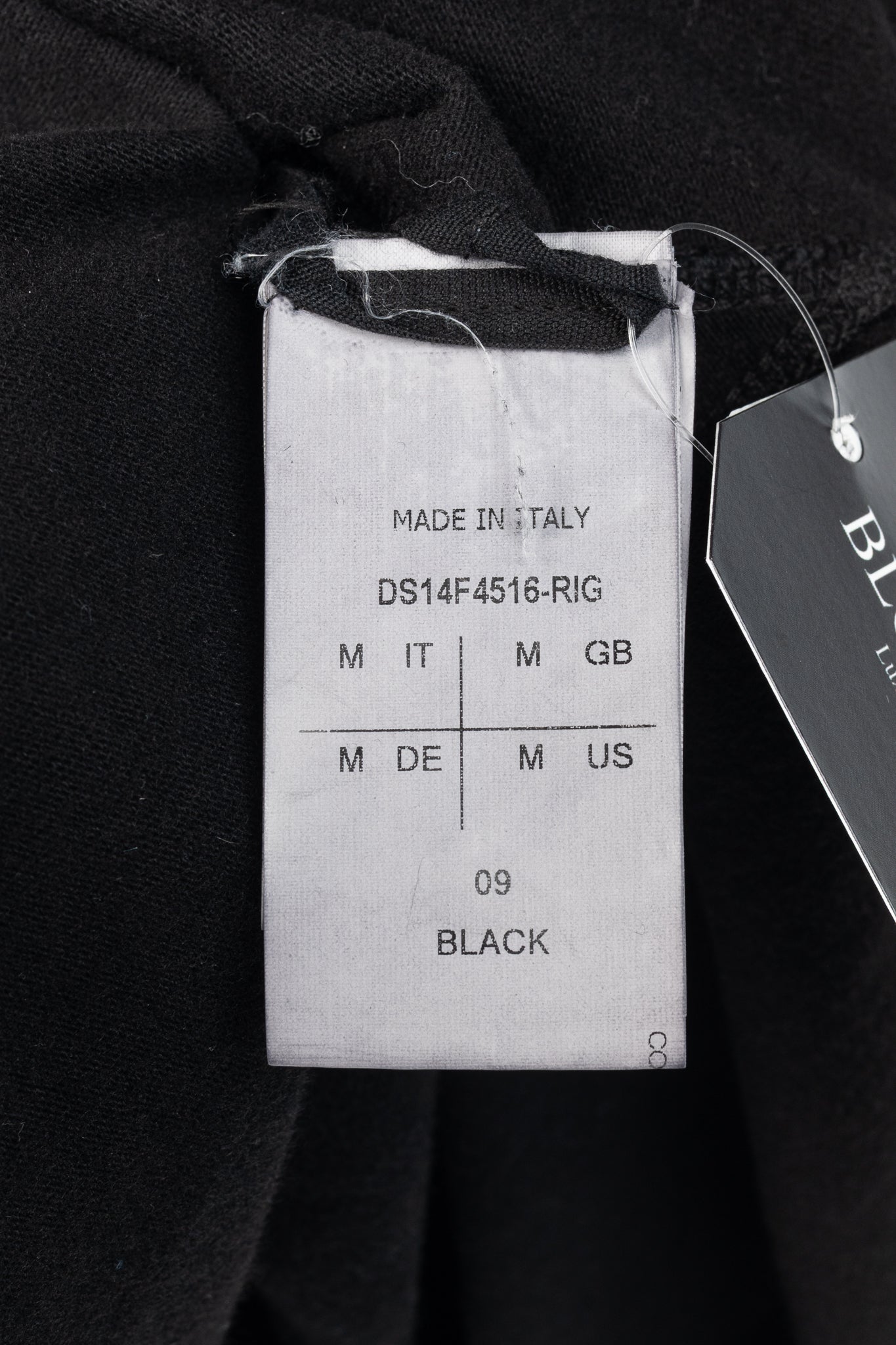 Rick Owens DRKSHDW AW/14 Black Cotton Long-Sleeve Midi Dress