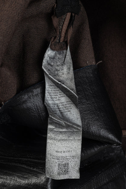 Rick Owens "Luxor" FW/23 Black Coated Strapless Bustier Mini Dress