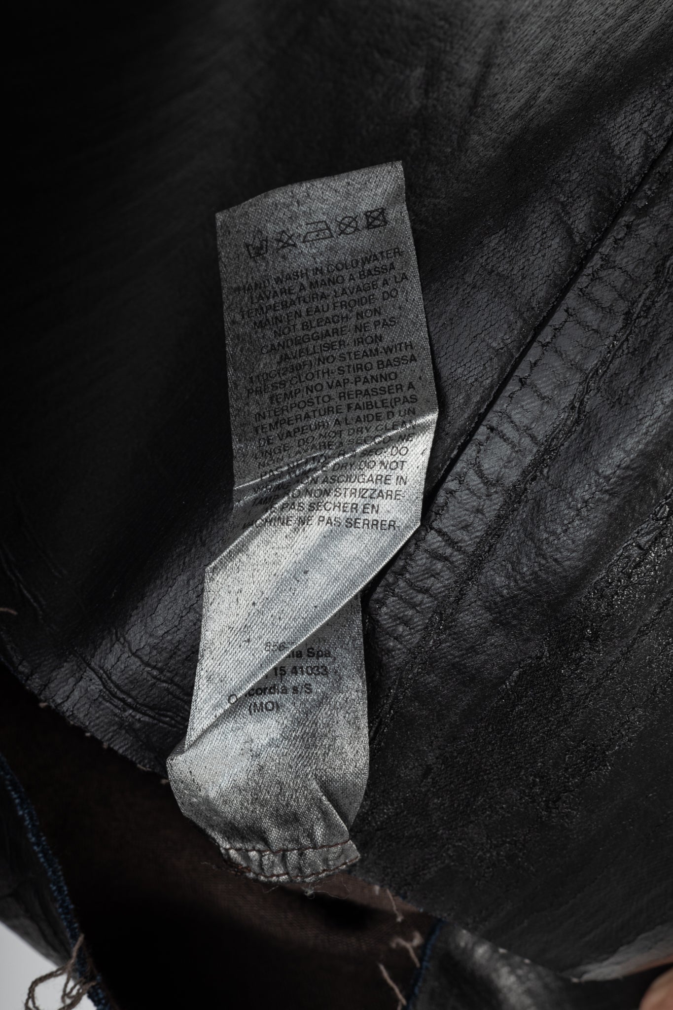 Rick Owens "Luxor" FW/23 Black Coated Strapless Bustier Mini Dress