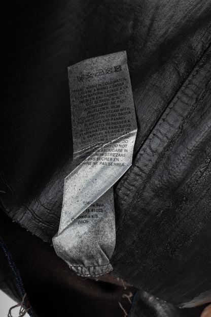 Rick Owens "Luxor" FW/23 Black Coated Strapless Bustier Mini Dress