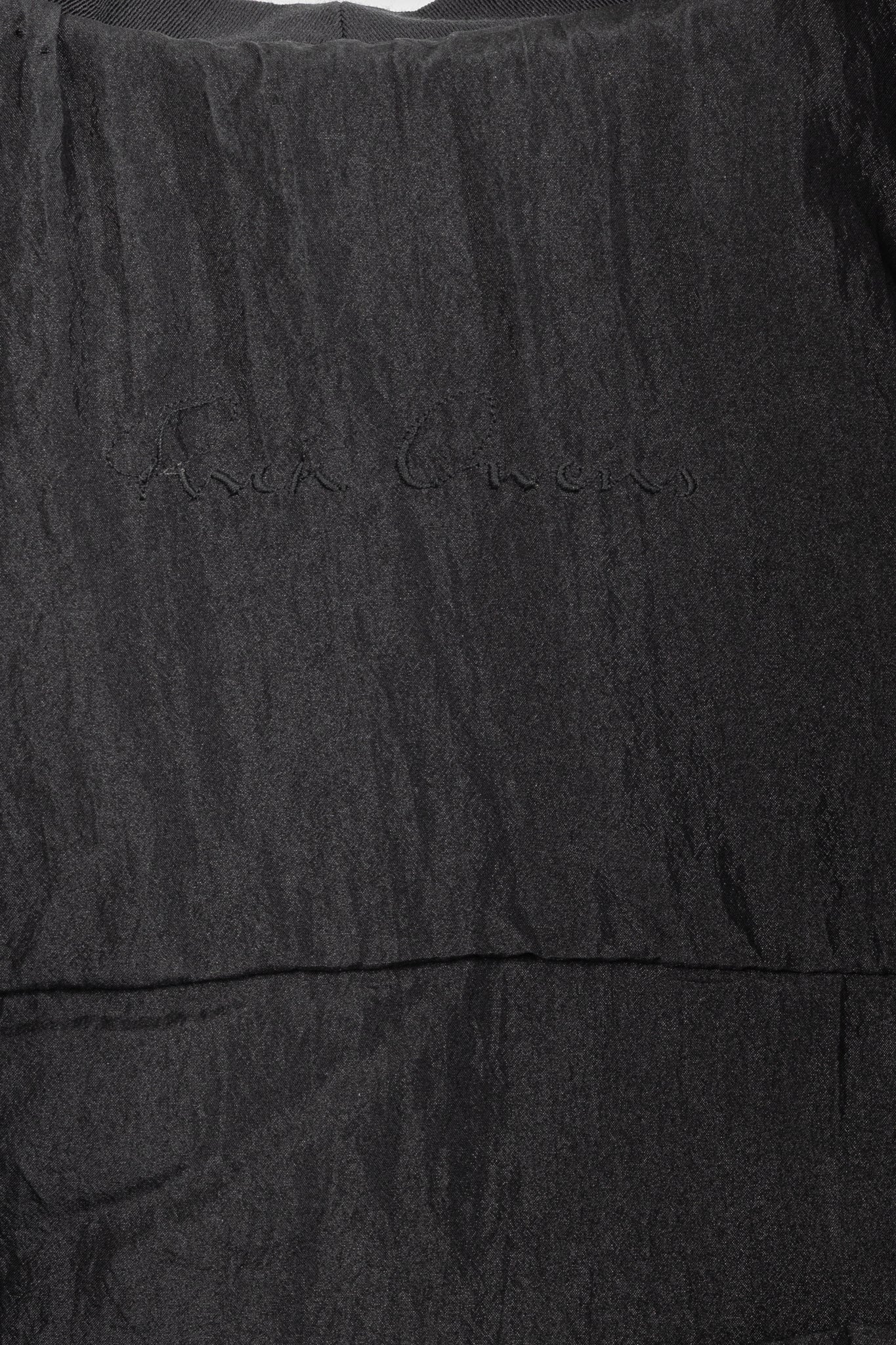 Rick Owens SS/11 Runway Black Coated Cotton & Silk Hi-Lo Zip Vest