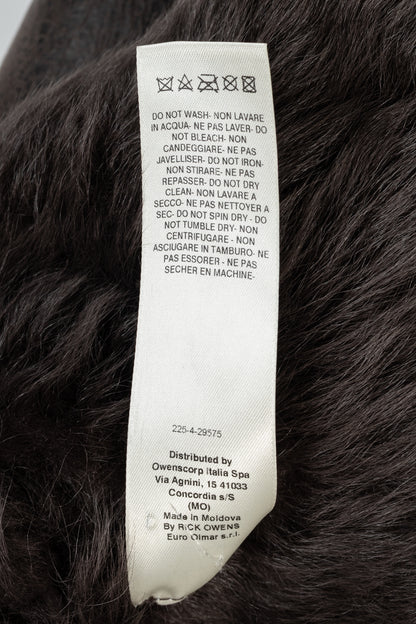 Rick Owens FW25 Concordians Exploder "Dark Dust" Fur & Leather Jacket