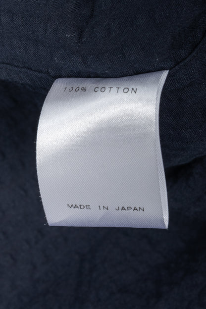 RJ By Ring Jacket Navy Cotton Seersucker Utility Jacket