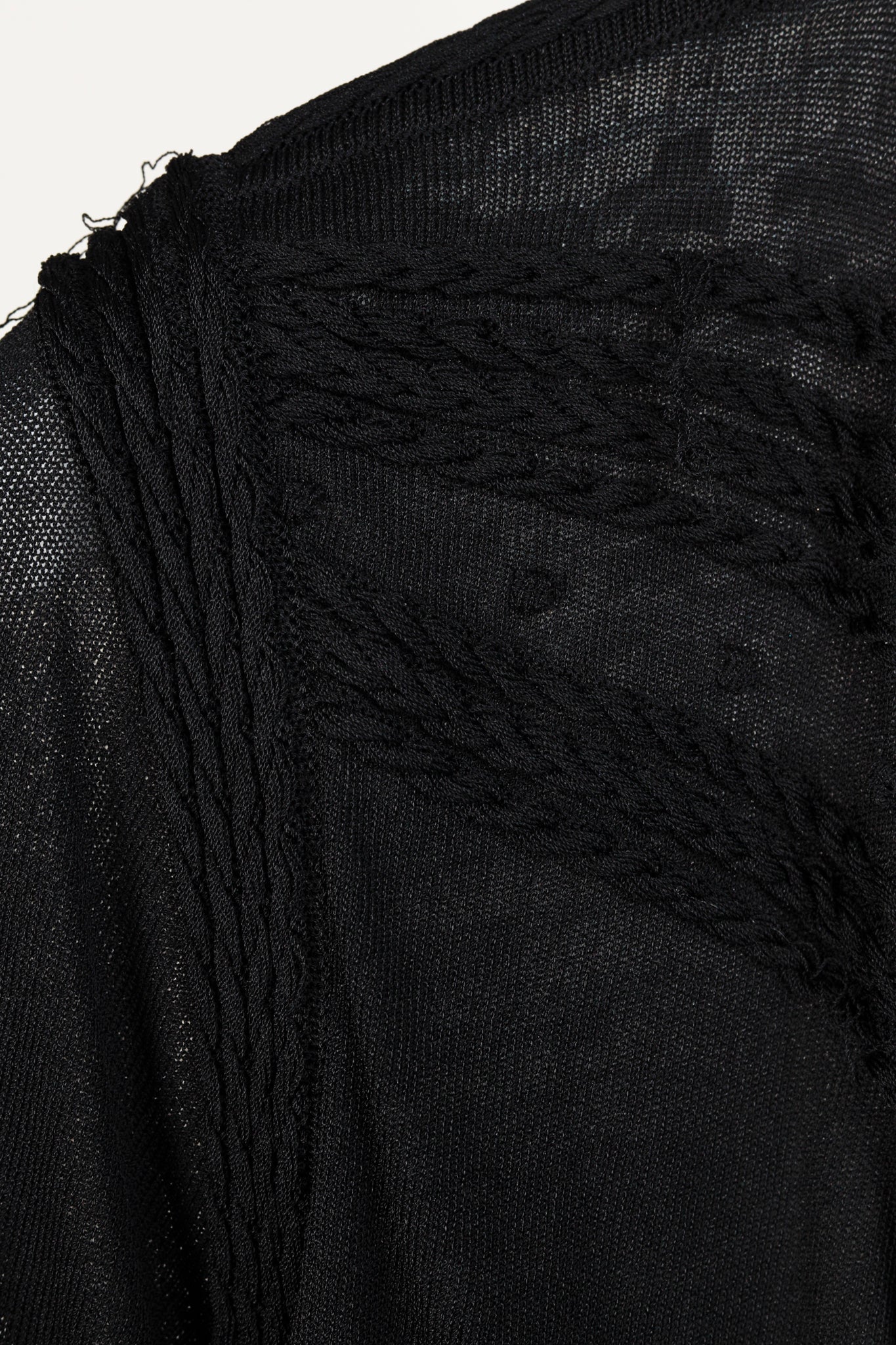 Roberto Cavalli Black Fringe Shawl Cardigan