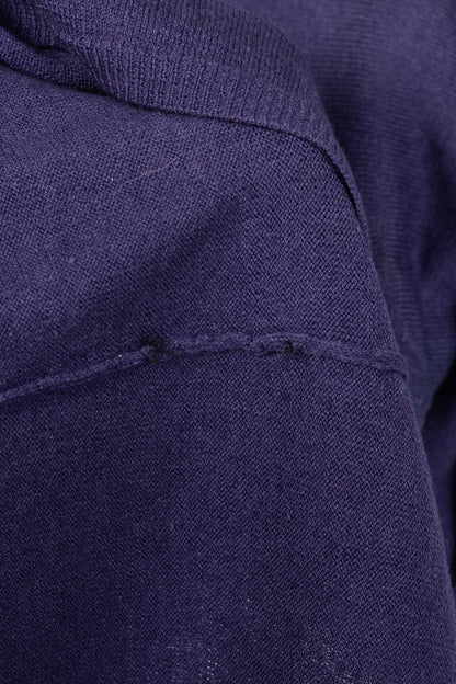 Roberto Cavalli Purple Snake-Bust Ruched Sweater