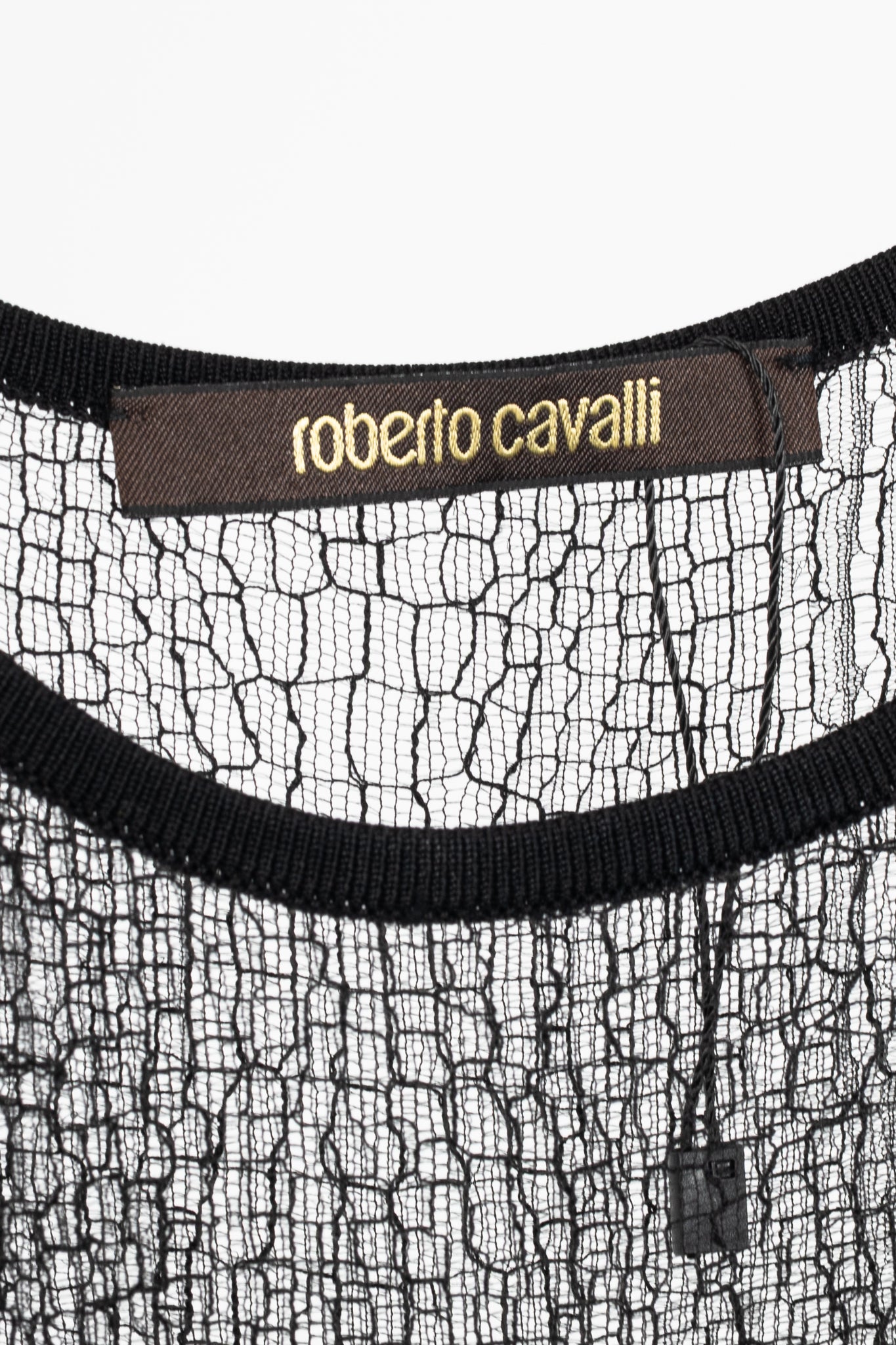 Roberto Cavalli Nude Snakeskin-Jacquard Knit Lace-Trim Dress