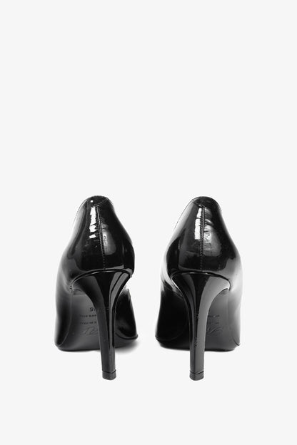 Roger Vivier Décolleté Ecusson Black Patent-Leather Buckle Heels