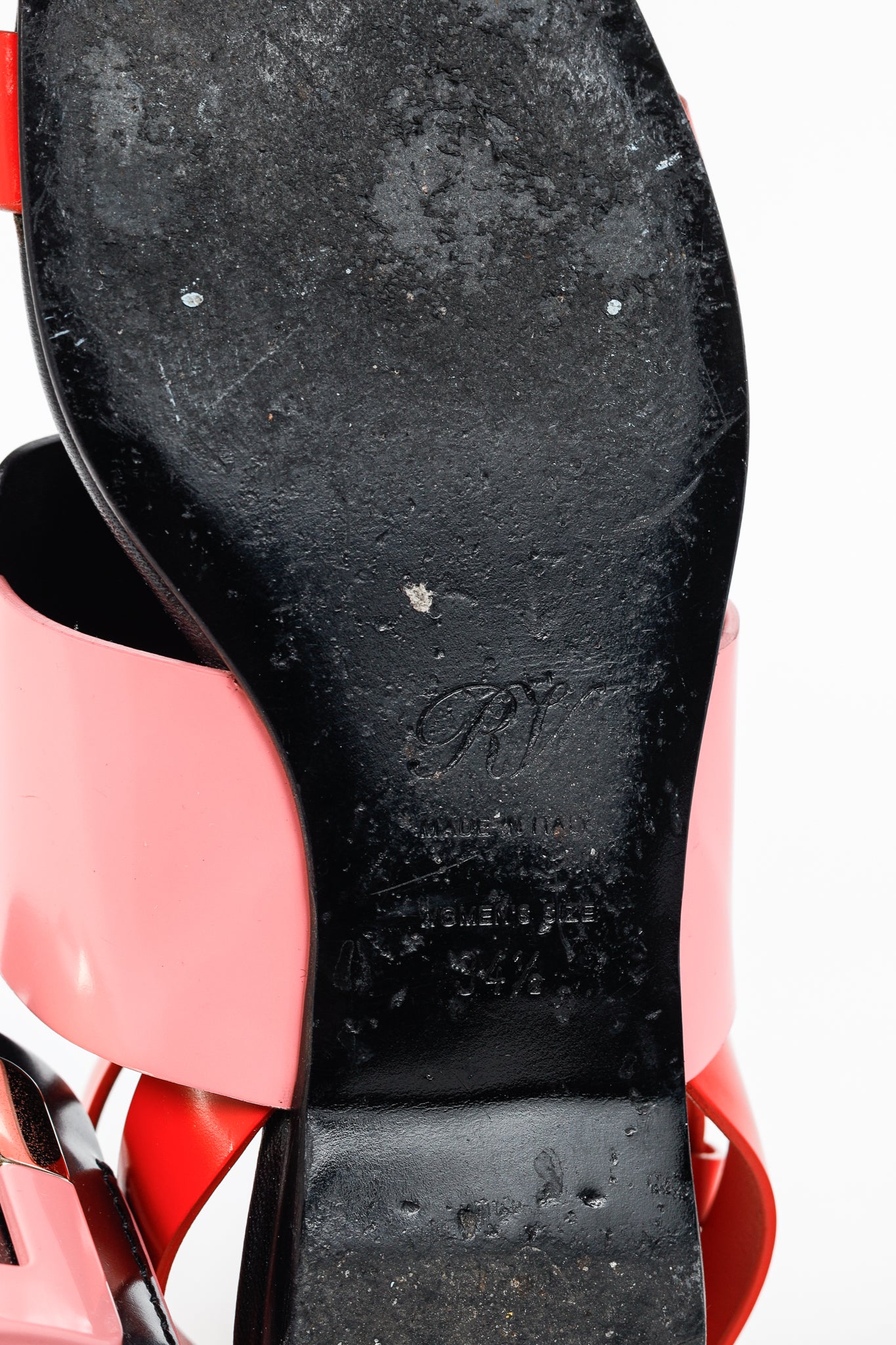Roger Vivier SS/14 Colour-Block Buckle Flat Sandals