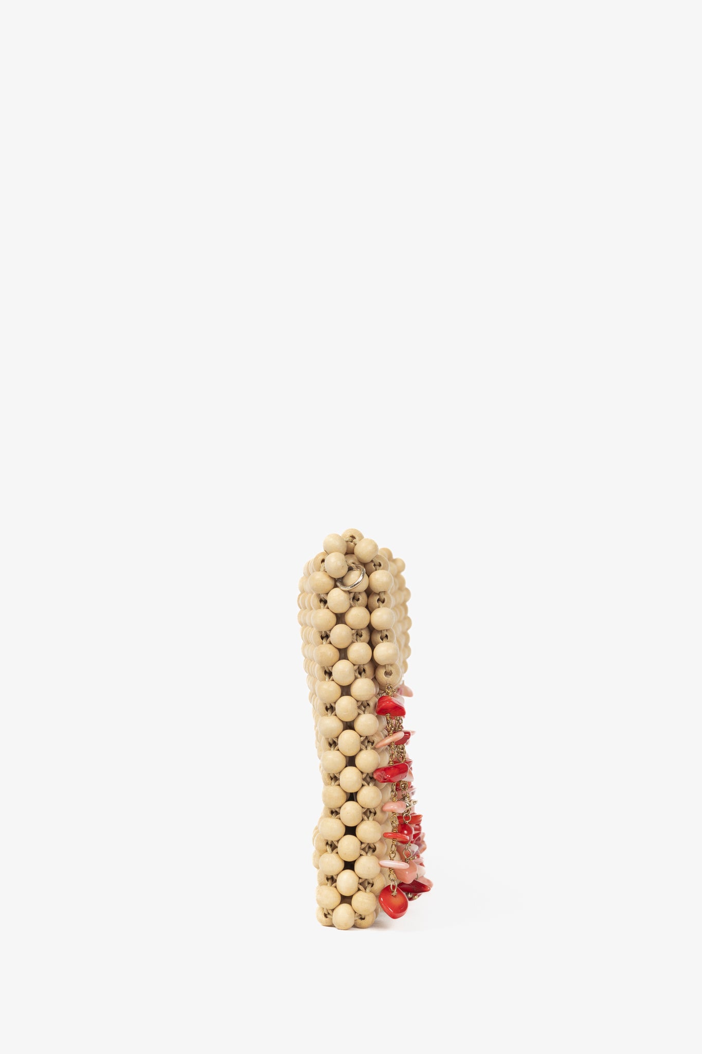 Rosantica Aquila Beige Wood-Bead Dangling-Resin Crossbody