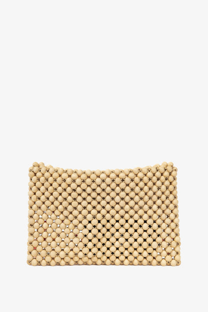 Rosantica Aquila Beige Wood-Bead Dangling-Resin Crossbody