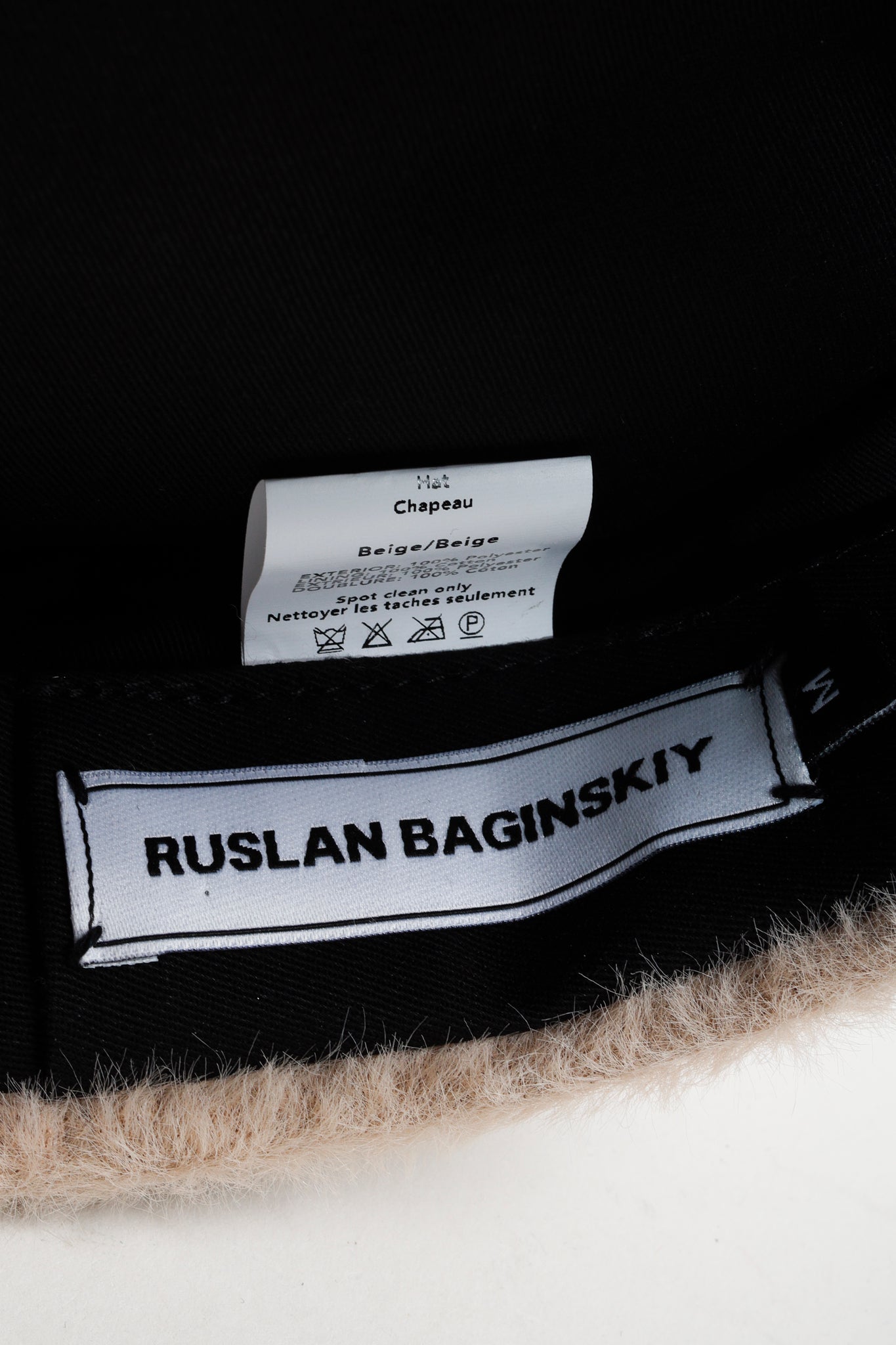 Ruslan Baginskiy Faux Fur Baker Boy Cap