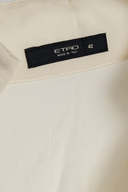 Etro Cream Silk Cowl Neck Tunic
