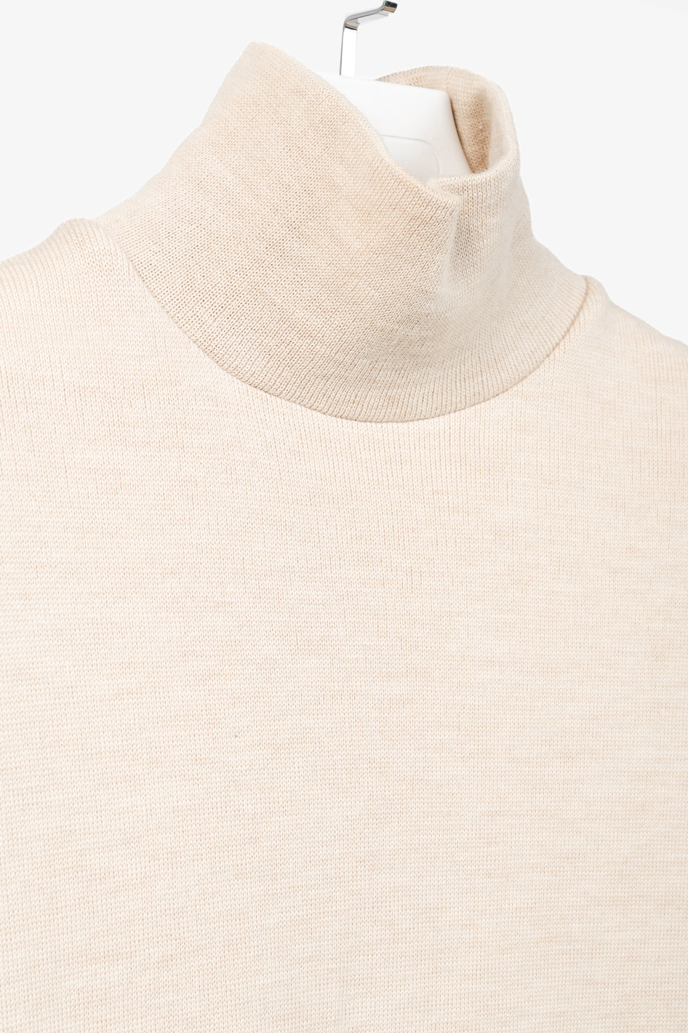 Stella Jean AW/21 Beige Wool Pleated-Skirt Midi Dress