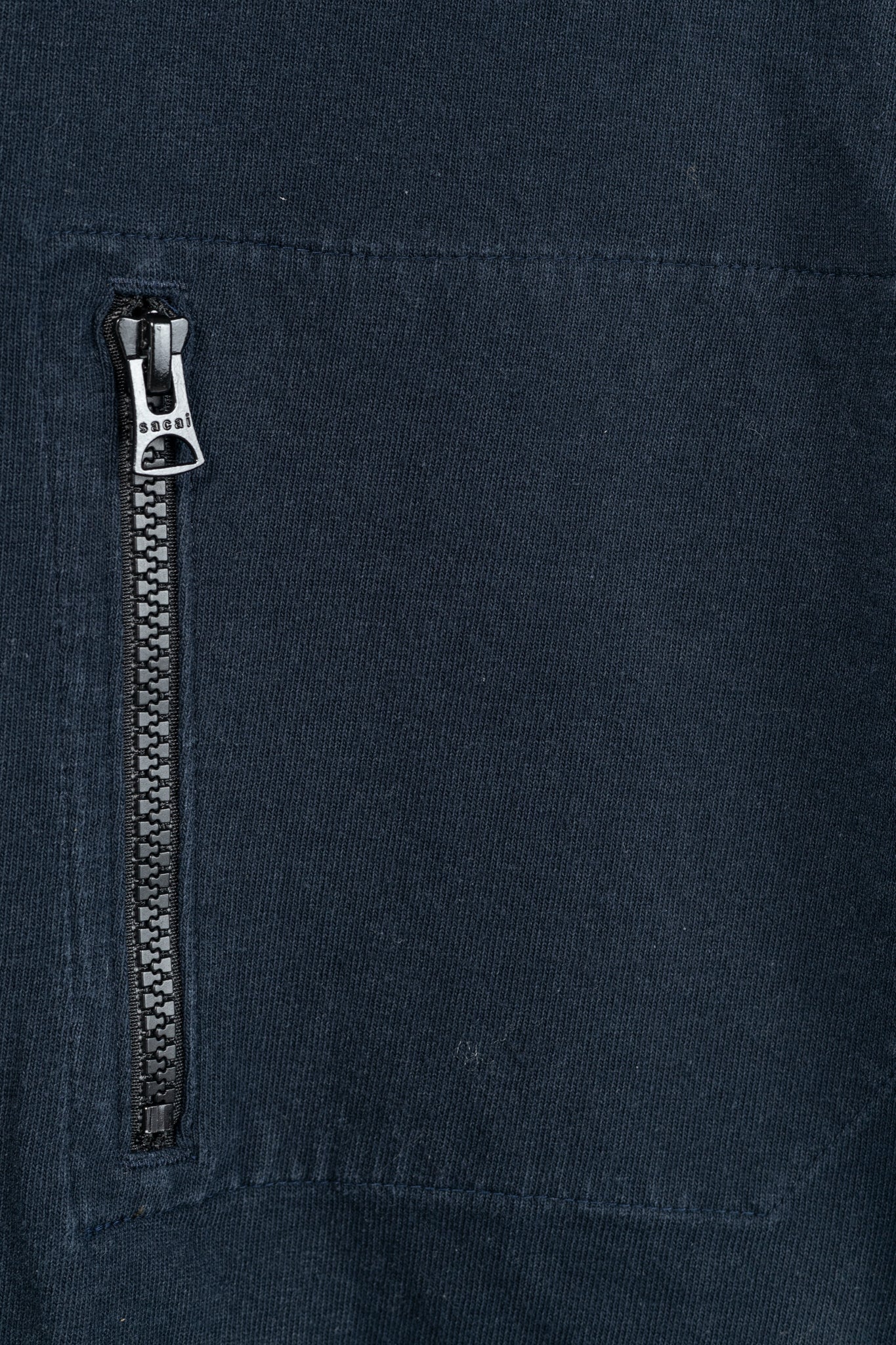 Sacai Navy Cotton-Jersey Layered T-Shirt