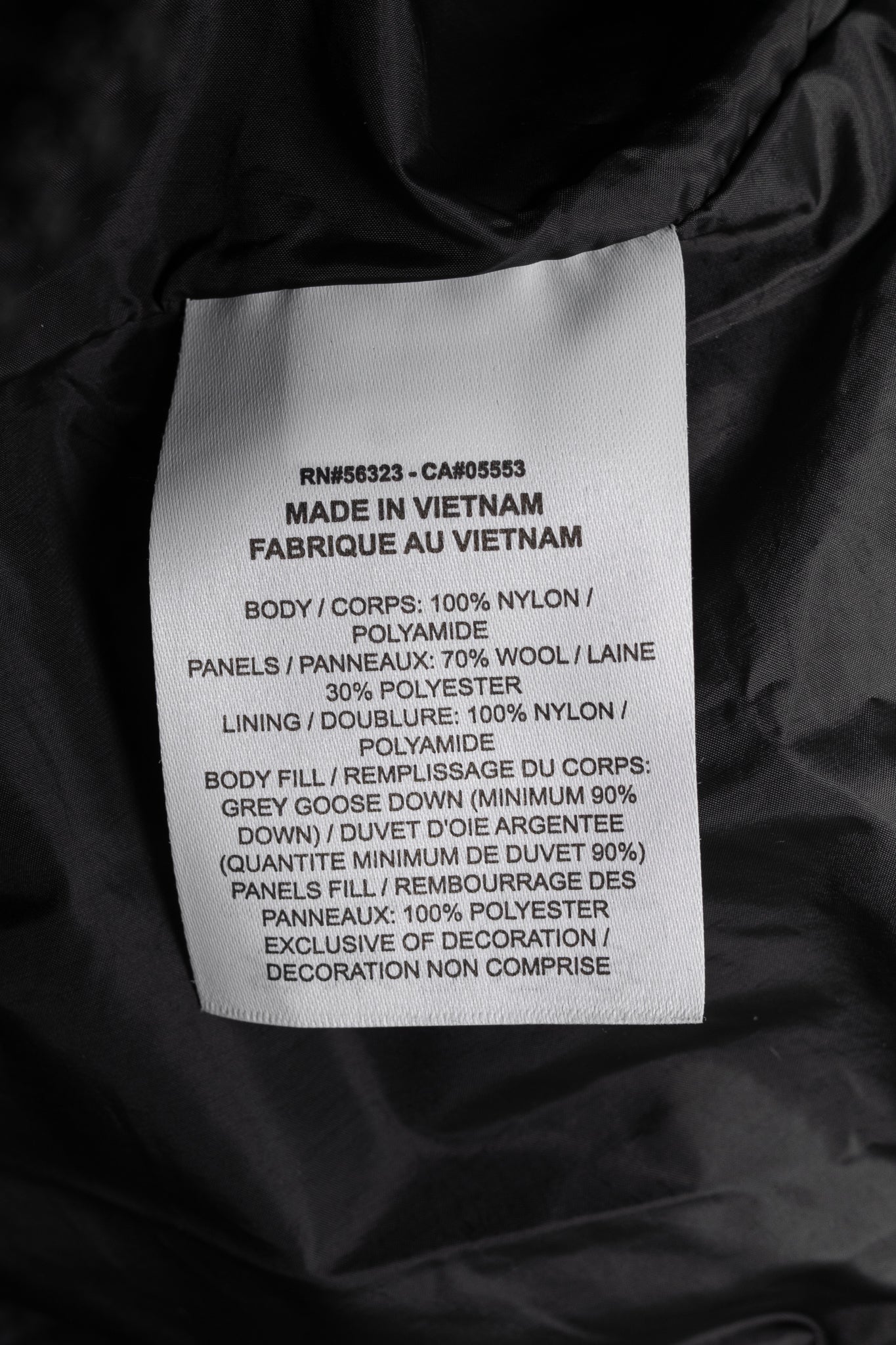 Nike x Sacai Black Loose Splicing Hooded Down Jacket