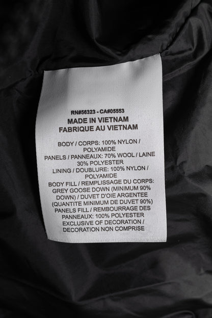 Nike x Sacai Black Loose Splicing Hooded Down Jacket